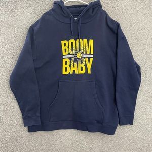 Fanatics Navy and Yellow Boom Baby Hoodie